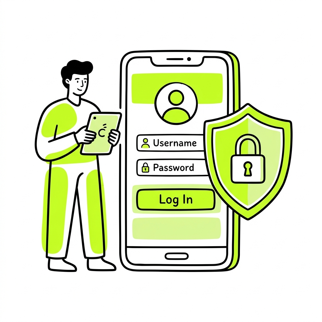 Secure Login Graphic